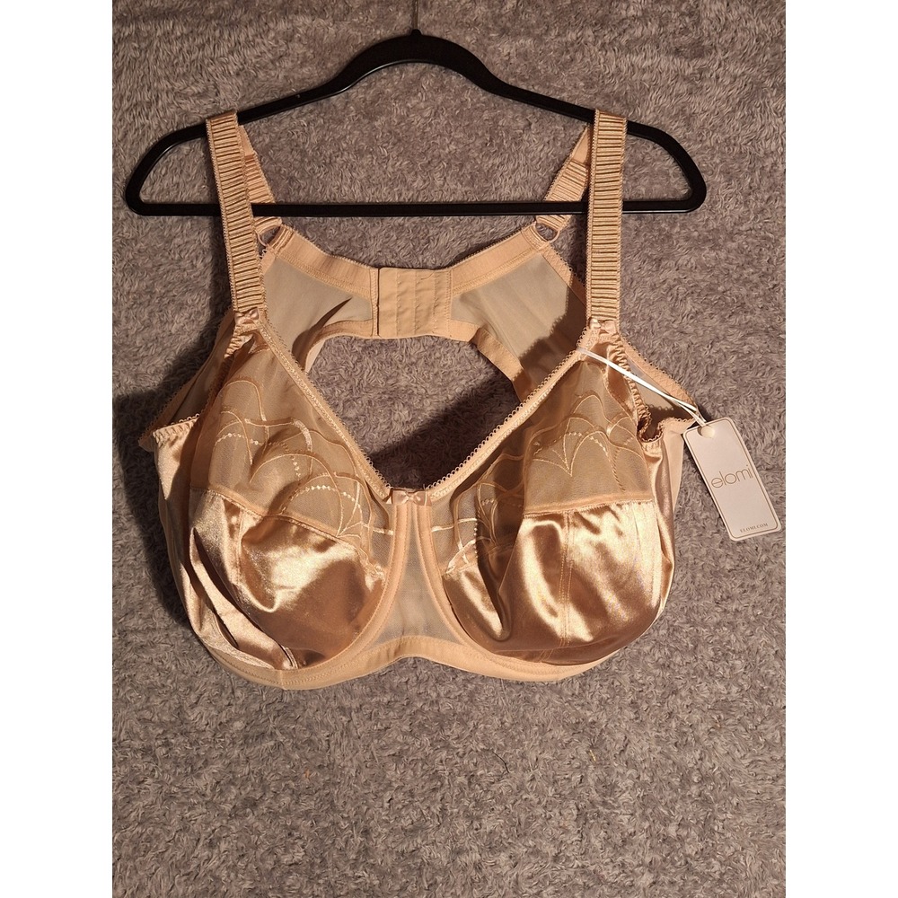 Elomi Cate Full Coverage Side Support Bra 44DDD Latte Beige EL4030LAE Comfy NEW